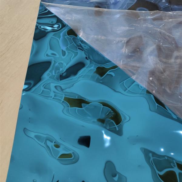 decorative stainless steel sheet embossed  water ripple sheet for ceiling panel or wall cladding