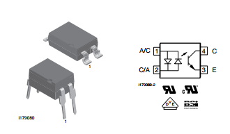 SFH6206-3T Optocoupler, Phototransistor Output, AC Input digital ic circuits