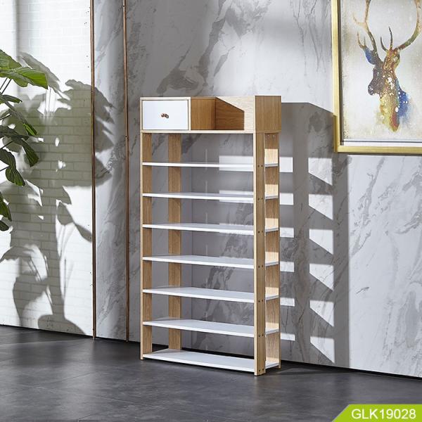 NC крася полку хранения MDF деревянную 7 слоев высоты 140cm для сохраняя космоса
