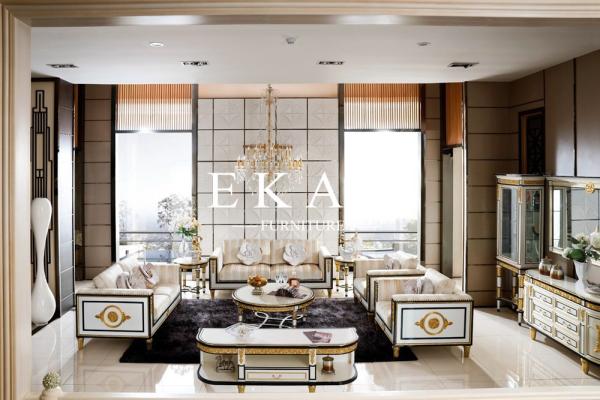 Spanish royal family wooden natural solid wood antique coffee table FLN-M-CJ202