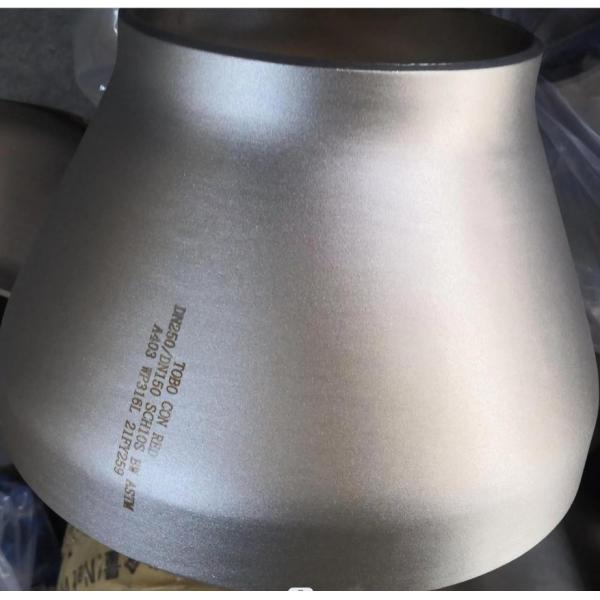 Stainless Steel Pipe Fittings BW Con Reducer A403 Grade WP 316L DN250X150 SCH10S Reducer