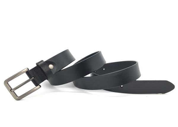 Rugged Men 's Adjustable Leather Belts Trim To Fit Scratch Resistance