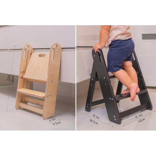 Save Space Wood Bathroom Kids Stool Step Stool for Kids and Adults As Your Request