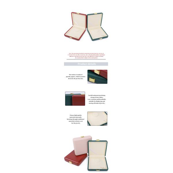 espace spacieux faux cuir organisateur de luxe pratique coffret de bijoux de voyage avec fermeture