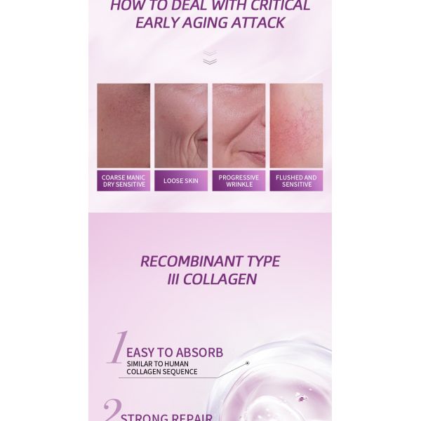 Spot Organic Anti-Aging Moisturizer for Essence Serum Recombinant III Collagen Whitening Serum for Women's Rejuvenation Organic