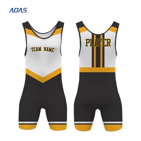 Custom Team Wrestling Singlet with Front Logo Personalized Printing Stretch Quick Dry & Lightweight Spandex material