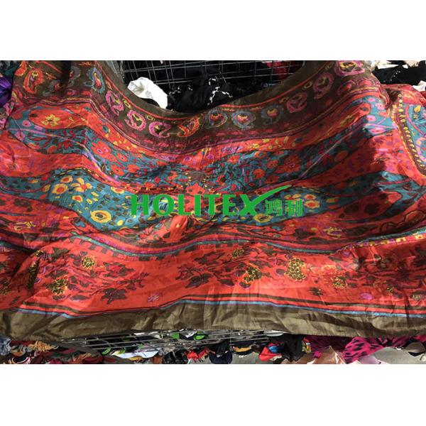 Popular Second Hand Scarves First Grade Used Summer Silk Scarves For Ladies