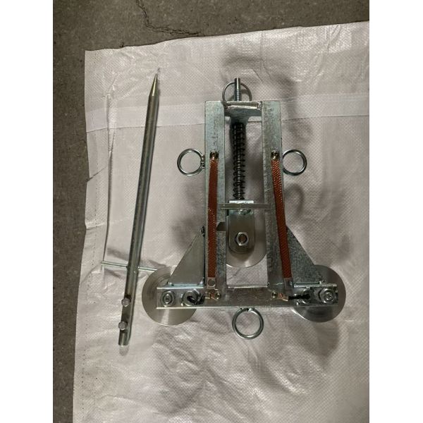 Three-Wheel Grounding Pulley Block | Earthing Cable Hanging Pulley For Line Transmission
