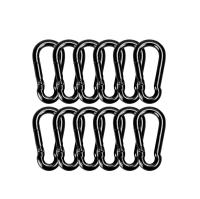 OEM Black Oxide Finish Carbon Steel Snap Hook Carabiner Customizable For B2B