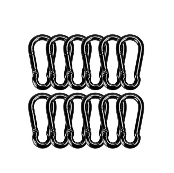 Aceitação OEM Finish de óxido negro de aço carbono Snap Hook Carabiner para requisitos B2B