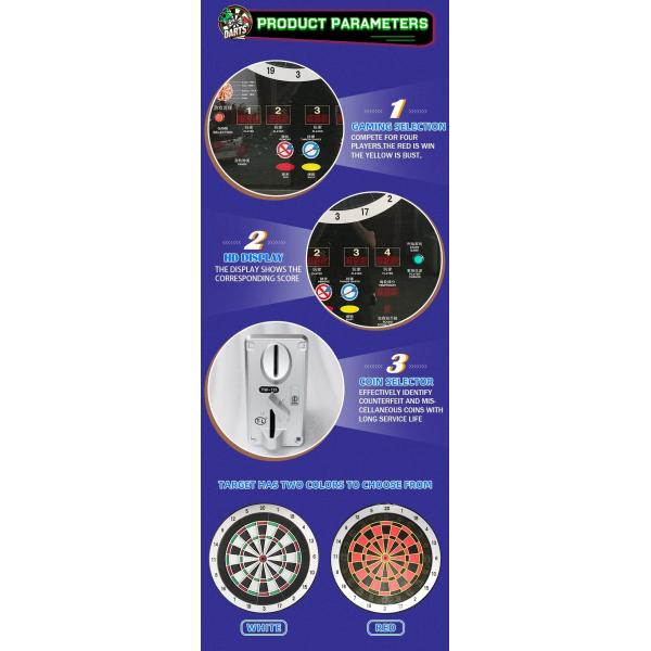 Indoor Sport Electronic Dart Machine Coin Operated Dartslive Machine