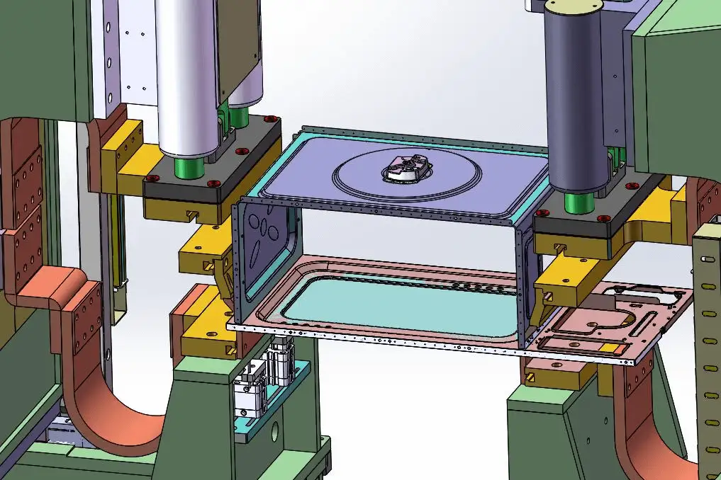 Máquina de soldadura automática de punto con estante de horno de acero inoxidable