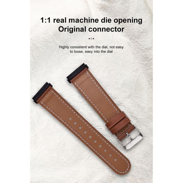 20mm Genuine Leather Watch Replacement Strap · Engraved/Laser-Etched Patterns