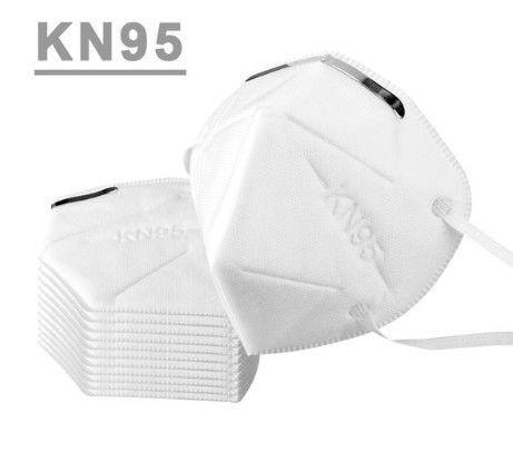 PP Non Woven Disposable Face Mask KN95 Elastic Earloop With Aluminum Nose Bar