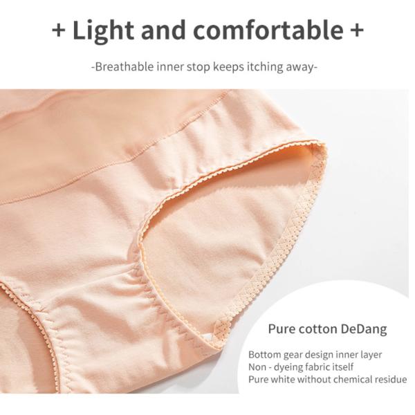 Нижнее белье Waisted женщин высокое плюс размера ремней безшовный сексуальный полости Crotch хлопка вне прозрачный
