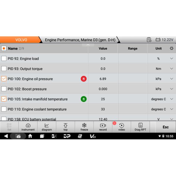 2025 OBDSTAR ISCAN PRO SERIES for VOLVO Marine Diagnostic Scanner