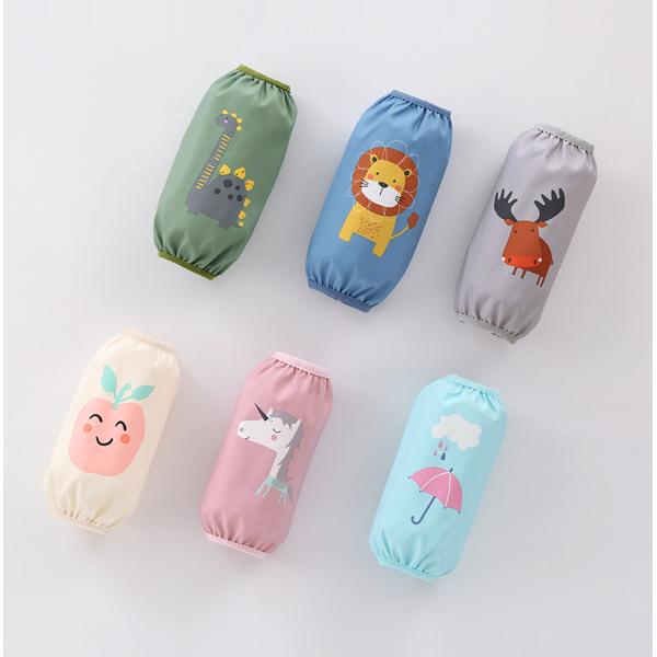 Uniform Bulk Cute WaterProof PU Nursing Children Kids Painting Apron With Sleeves
