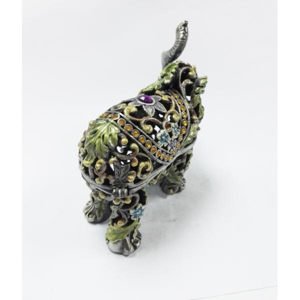 Funky elephant group set decorative indian metal jewellery boxes