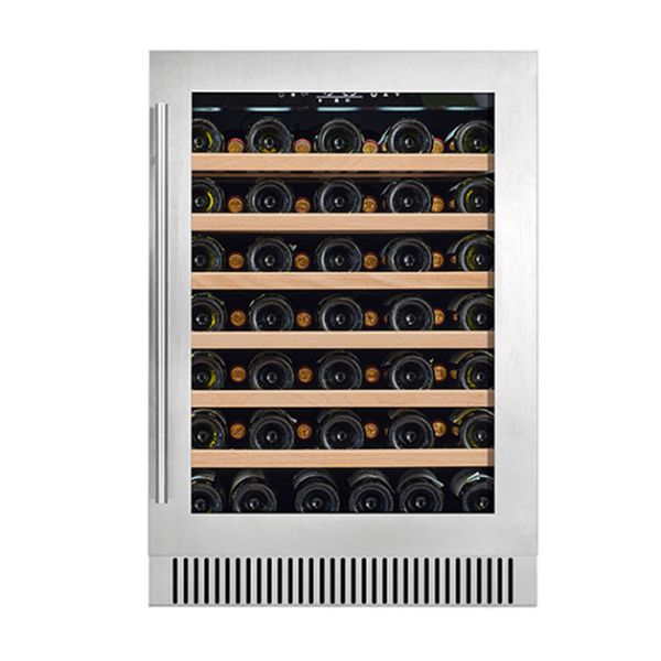 ETL Certificate 68 Bottle Independent Dual Temperature Two Glass Door Red Wine Refrigerated Storage Display Freezer