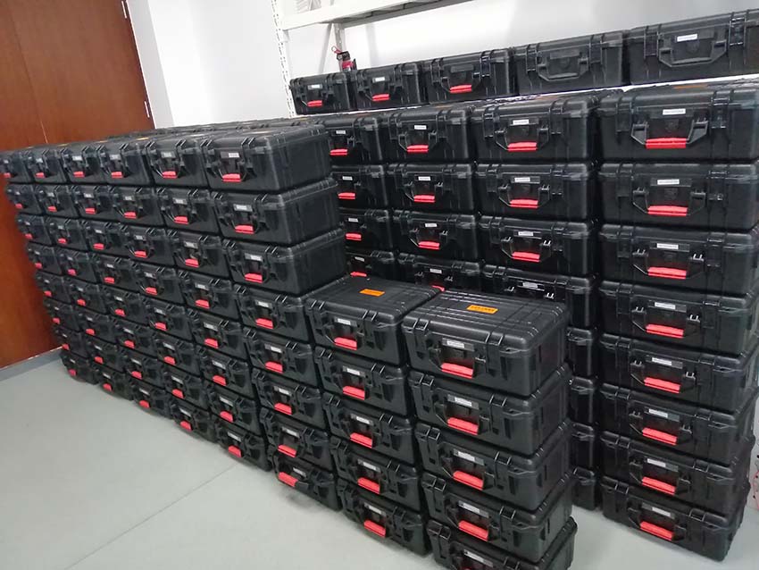 Желтый серый цвет 2000mAh мобильное Retroreflectometer одно ключевое обнаружение