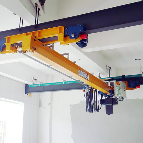 10 Ton Single Girder Suspension Bridge Crane With CD MD Electric Wire Rope Hoist