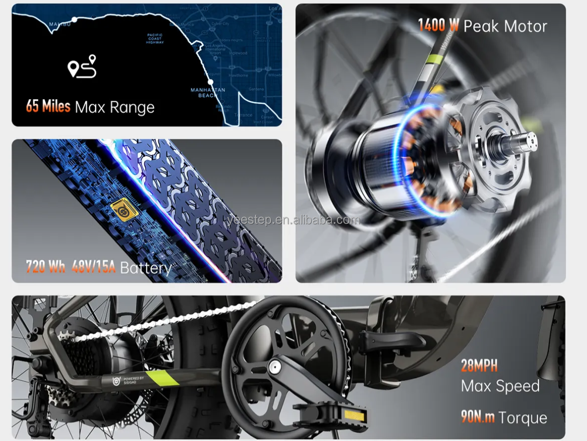 Electric Folding Bike 48V 750W 20x4.0 Fat Tire E-bike Lockable Suspension Urban Foldable Bicycle