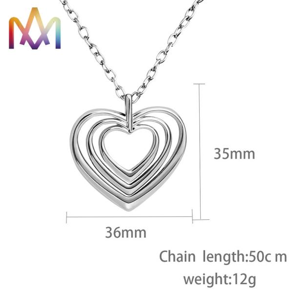 Медь ODM перекрыла неубедительный шарм сердца с цепью 50CM