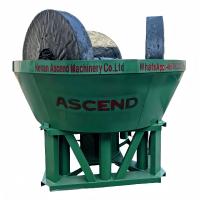 China Ascend 10 bolsas por hora Tres rodillos de agua molino de sartén húmedo para oro plata mineral de piedra producción de molienda tamaño 200 mallas