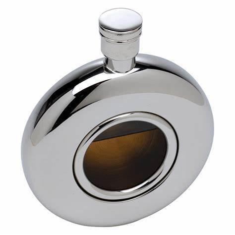 CLASSIC Design Style Customized Round Wine Liquor Hip Flask for Customer Requirements