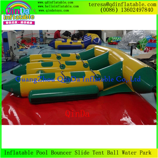 Good Price 0.9mm PVC Tarpaulin 6 Person Inflatable Fly Fish Boat/Flying Fishing Boat