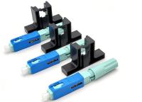 Conector rápido rápido cerâmico do SC UPC do sulco para a fibra ótica Euquipment