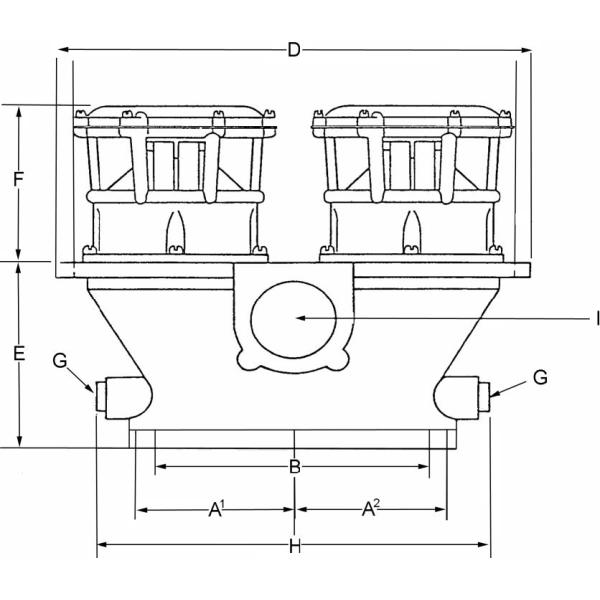 1000hp 600D IMPCO Large Engine Mixers Fuel System Parts