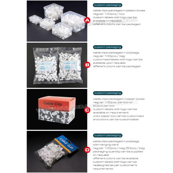 Скобы для кабеля черные K-типа 100шт., круглые крепление кабеля 4мм~32мм для кабеля RG6, RG59, RJ45, кабеля Ethernet