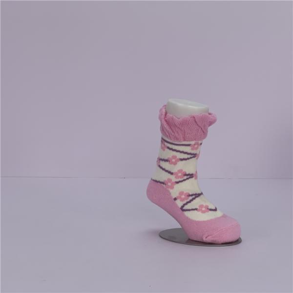 Soft and Durable Ruffle Socks for Infant Baby Girl in Princess Shoe Shape 12-24M Size