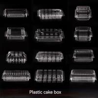 Plastique PET jetable transparente de coquille coquille charnière sous vide formé gâteau pâtisserie cuisson à emporter couvercle de boîte clair