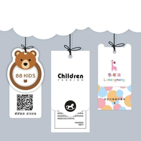 Children'S Clothing Printed Hang Tags Flexo printing Environmental Friendly