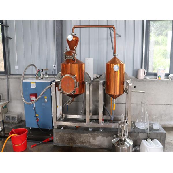 220V/380V Voltage Jasmine Essential Oil Extractor Machine Lavender Steam Distillation Equipment