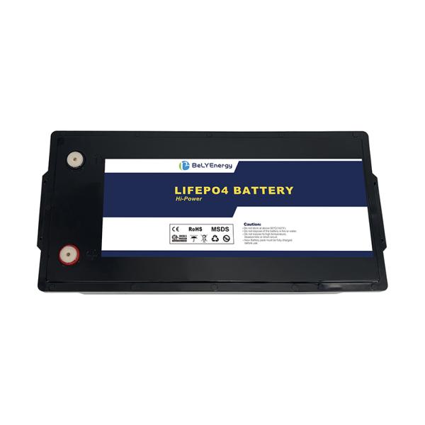 12.8V Rechargeable LiFePo4 Battery Power Source With Storage Temperature -10-45℃ With Under Voltage Protection