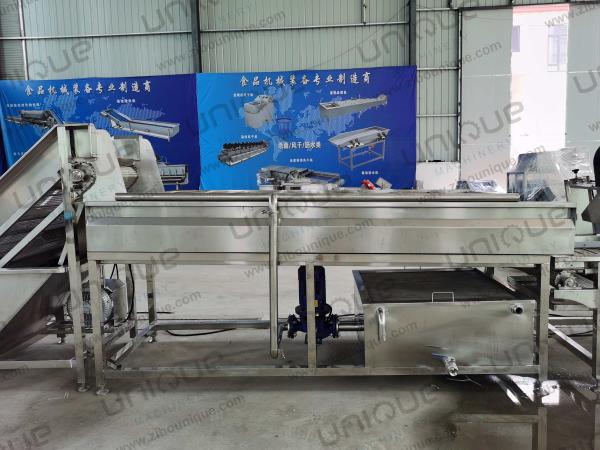 3000*1250*1350 mm Máquina de lavar legumes de batata doce Taro Yam para processamento de alimentos