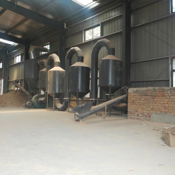 Cyclone Dust Removal Hot Air Flow Wood Chip Dryer Machine