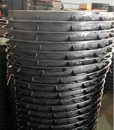 ISO9001 Prevent Rust Recessed Cover Square Cast Iron Manhole Covers