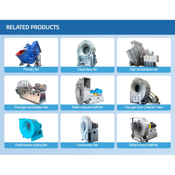 415V Q345 Steel Single Inlet Centrifugal Blower for CFB Boiler Systems