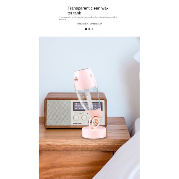 Ultrasonic Cool Mist LED Lamp Air Ultrasonic Humidifier Quiet Operation With USB Charging