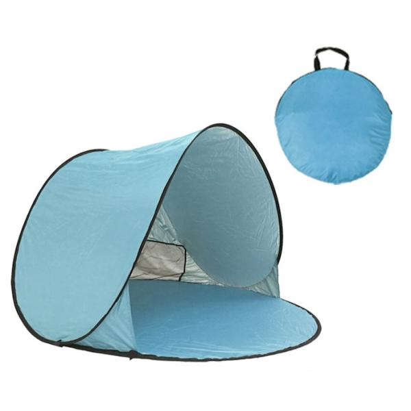 150*150*90CM Outdoor Waterproof Pop Up Canopy Tent Sunproof Silver Coated 190T Polyester Automatic Beach Shelter