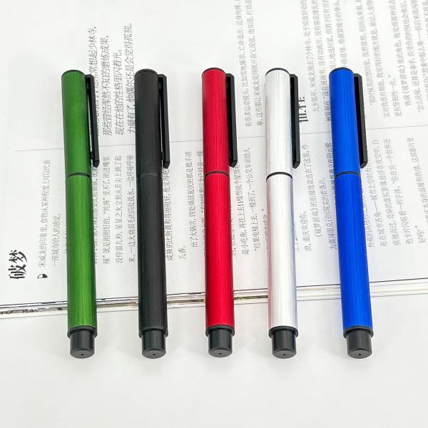 Colorful Aluminum Gel Pen High End Comfortable Holding Metal Rod Drawing Gel Pen