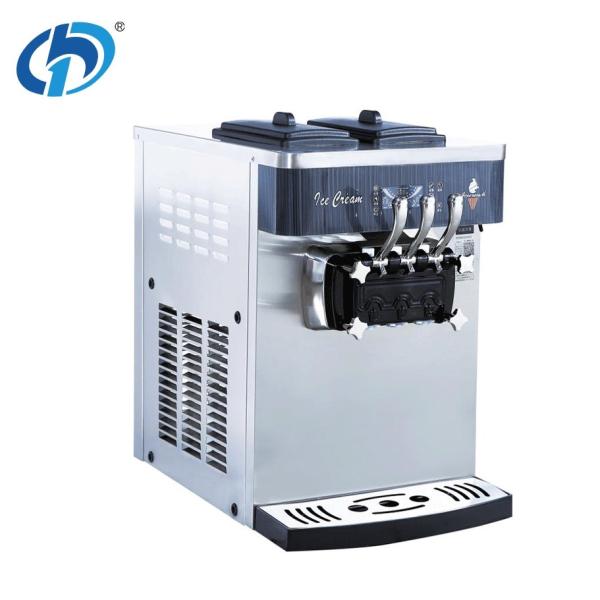 NYF-8230T Commercial Table Top Soft Serve Ice Cream Machine with Air Pump Three Flavors Refrigerating R22/R410A/R404A