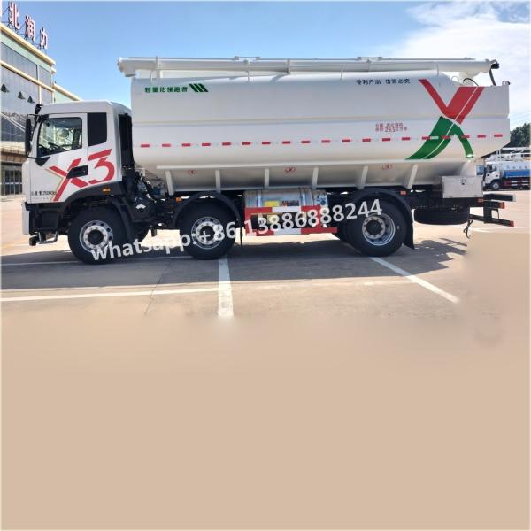 ZHUANDI  X3cab   22-30cbm Bulk Feed Truck     Animal Feed Delivery Trucks  Feeding Stuff  Bulk-fodder Transport Truck