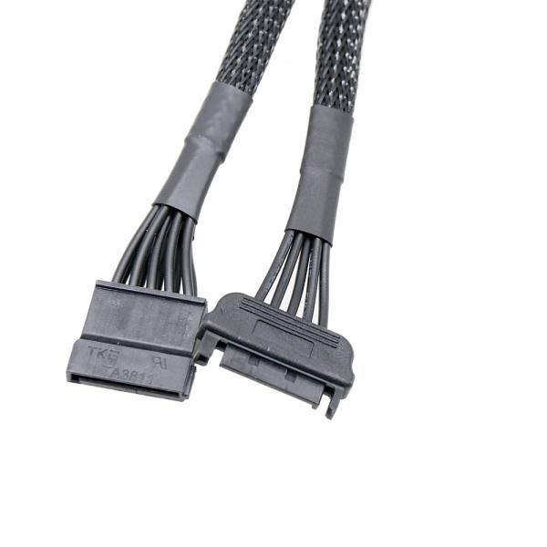 15Pin  Cable Male 1 to 3 ST 15Pin Female Power Supply Cable  20cm