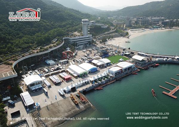 High Security Sport Event Tents PVC Sidewall And ABS Wall For Yaching Race