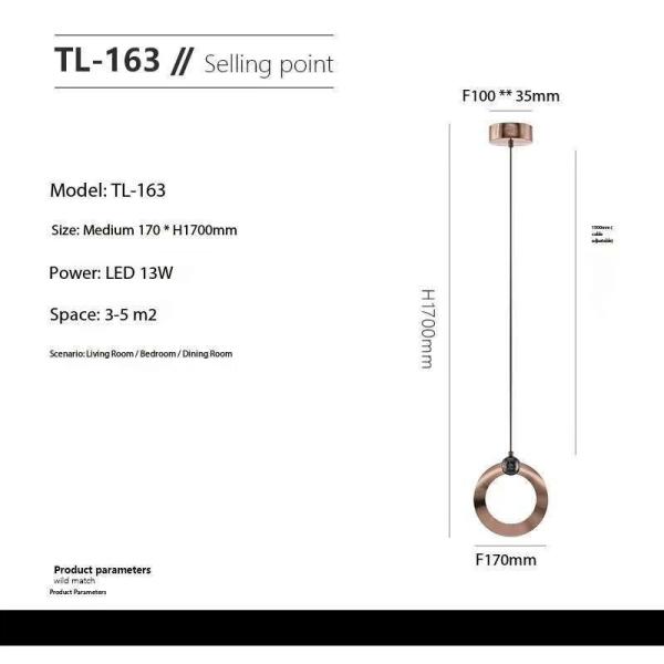Pantalón circular minimalista Decorativo de la residencia lámparas modernas simples Hotel Restaurante Comedor Al lado de la cama Café Bar Lámpara de lámpara
